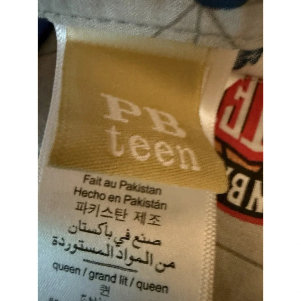 Pottery Barn Teen NBA Western Queen Flat And Fitted Sheet Set No Cases